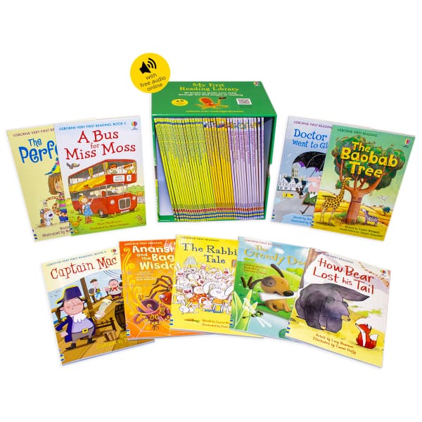 My First Reading Library Collection Box Set with colorful children&
