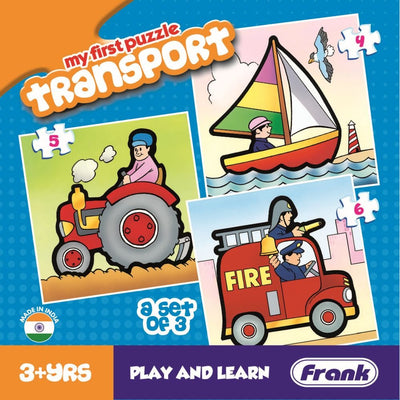 My First Puzzle Transport 3In1 Box Set - Readers Warehouse