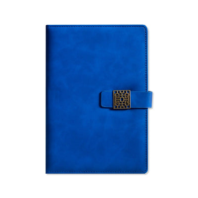Navy Blue Padded A5 Notebook - Readers Warehouse