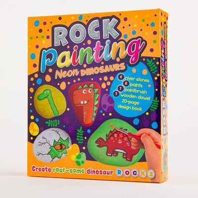 Neon Dinosaurs Rock Painting Box Set - Readers Warehouse