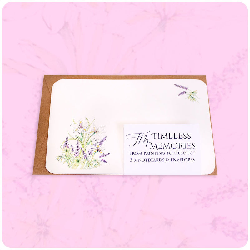 Cape Iris Note Cards & Envelopes Pack