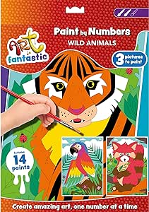 Paint by Numbers Triple Set Wild Animals Box Set - Readers Warehouse