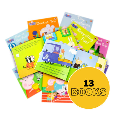 Peppa Pig 13 Books and 2 CD Collection Pack - Readers Warehouse