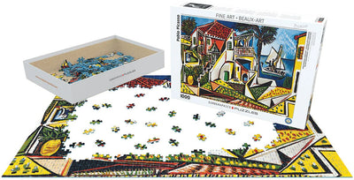 Piccaso Mediterranean Landscape 1000 Piece Puzzle Box Set - Readers Warehouse