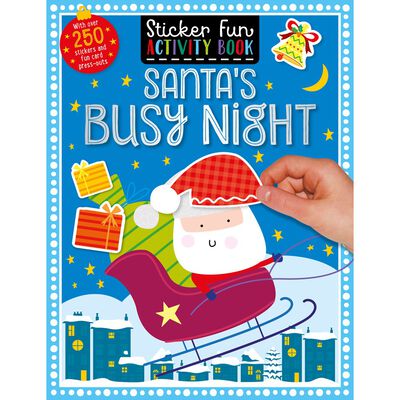Santa's Busy Night - Sticker Fun Activity Book - Readers Warehouse