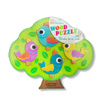 Schylling Lil' Classics Wood Puzzle - Birds in a Tree - Readers Warehouse