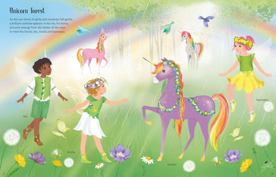 Sticker Dolly Dressing Rainbow Unicorns - Readers Warehouse