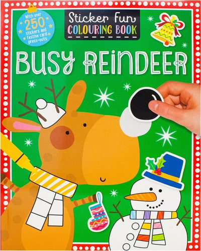 Sticker Fun Colouring Book Busy Reindeer - Readers Warehouse