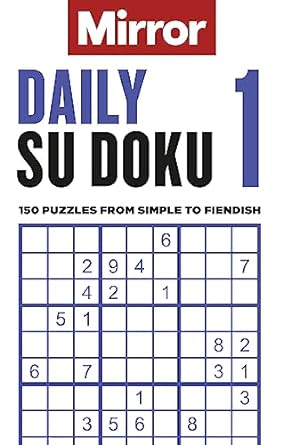 The Mirror: Daily Su Doku 1 - Readers Warehouse