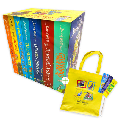 The World of David Walliams: The Super Seven Brilliantly Big Box Set (With an Exclusive Tote-Bag, Bookmarks & Pencil) - Readers Warehouse