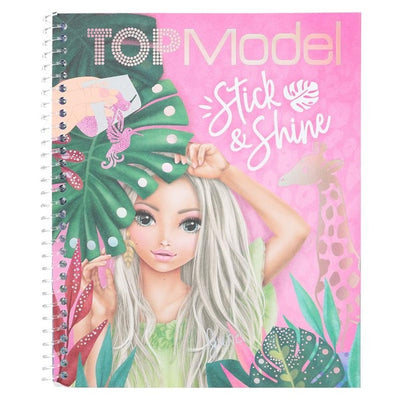 TOPModel Colouring Book Stick & Shine - Readers Warehouse