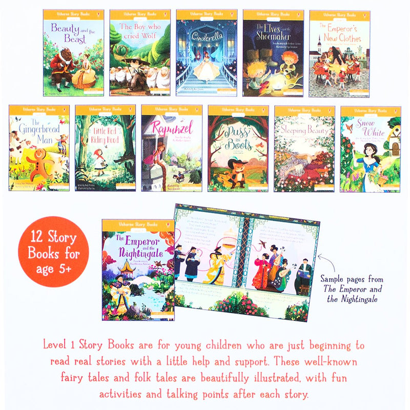 Usborne Story Books Level 1 Ready 12 Book Pack - Readers Warehouse
