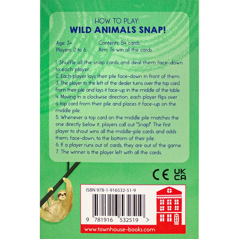 Wild Animals Snap Card Pack - Readers Warehouse