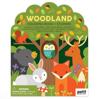 Woodland Coloring Book With Stickers - Readers Warehouse