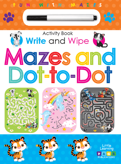 Write And Wipe: Mazes And Dot-To-Dot - Readers Warehouse