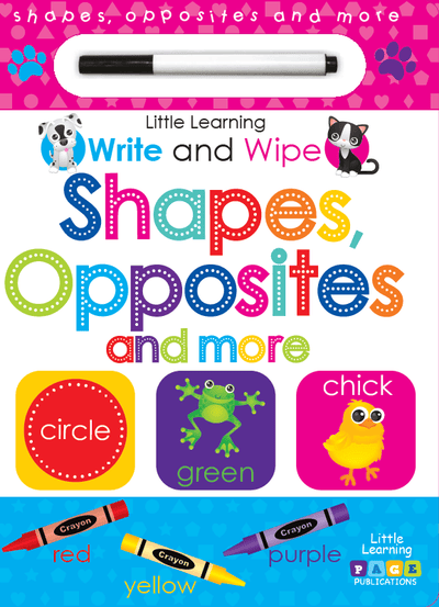 Write And Wipe: Shapes, Opposites And More - Readers Warehouse