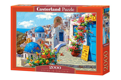 Spring In Santorini - 2000 Piece Puzzle - Readers Warehouse