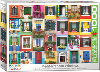 Mediterranean Windows 1000 Piece Puzzle Box Set - Readers Warehouse