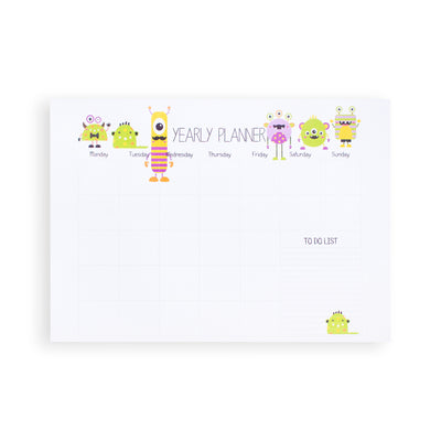 Monsters Yearly Planner - Readers Warehouse