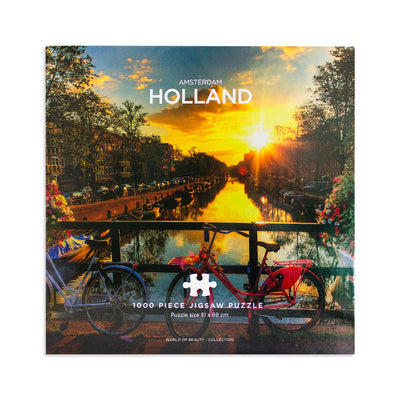 Amsterdam Holland 1000 Piece Jigsaw Puzzle Box - Readers Warehouse