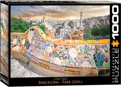 Barcelona Park Güell 1000 Piece Puzzle Box Set - Readers Warehouse