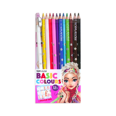 Basic Colouring Pencil Set 12 Colour Candy Pack - Readers Warehouse
