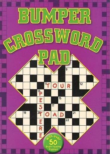 Bumper Crossword Pad (Purple) - Readers Warehouse