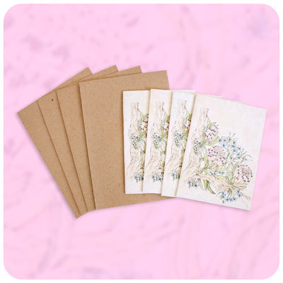 Card and Envelope 3 Maxi Protea In Plumbago Pack - Readers Warehouse