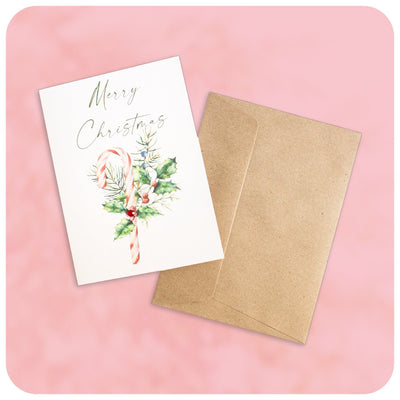 Christmas Cards Red Candy Cane - Readers Warehouse