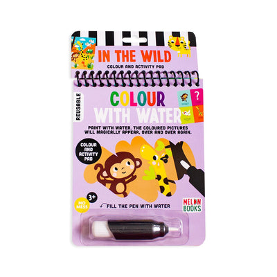 Colour With Water In The Wild Colour and Activity Pad - Readers Warehouse