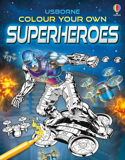 Colour Your Own - Superheroes - Readers Warehouse