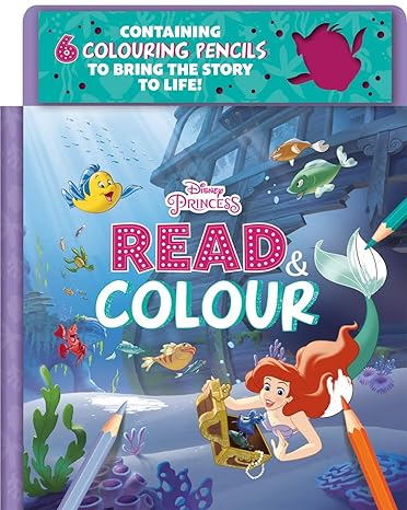 Disney Princess Ariel Read and Colour - Readers Warehouse