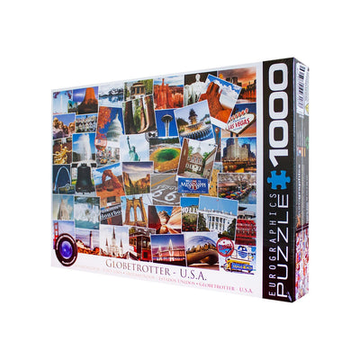 Globetrotter USA - 1000 Piece Puzzle - Readers Warehouse