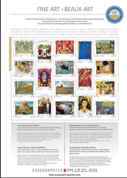 Gustav Klimt 1000 Piece Puzzle - Readers Warehouse