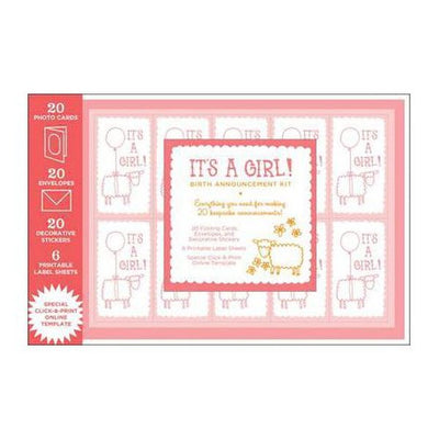 Its A Girl! Birth Announcement Kit | Readers Warehouse Bookstore