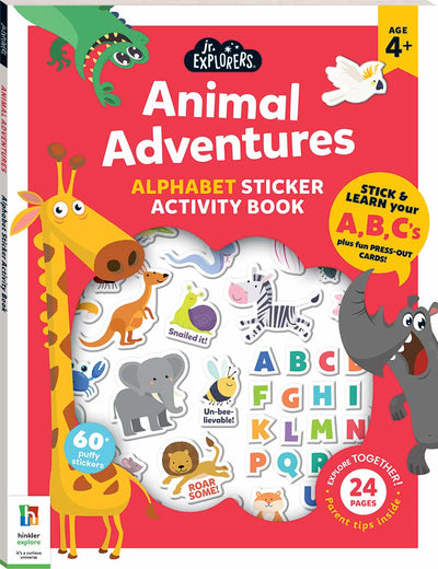 Junior Explorers - Animal Adventures Alphabet Activity Book - Readers Warehouse