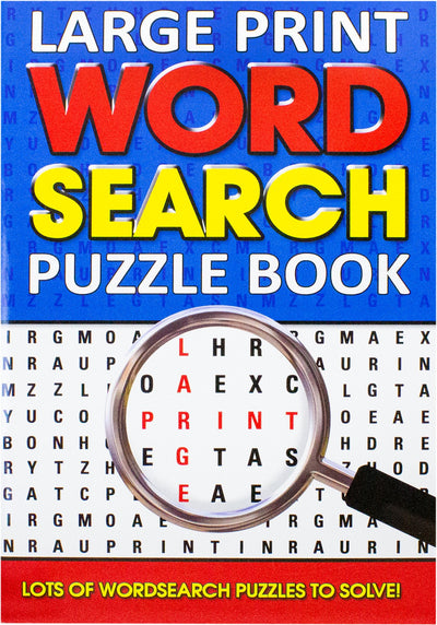 Large Print Word Search Puzzle Book (Blue) - Readers Warehouse